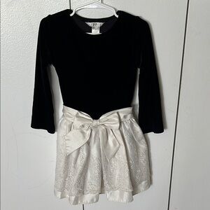 George Black and White Kids Formal Dress